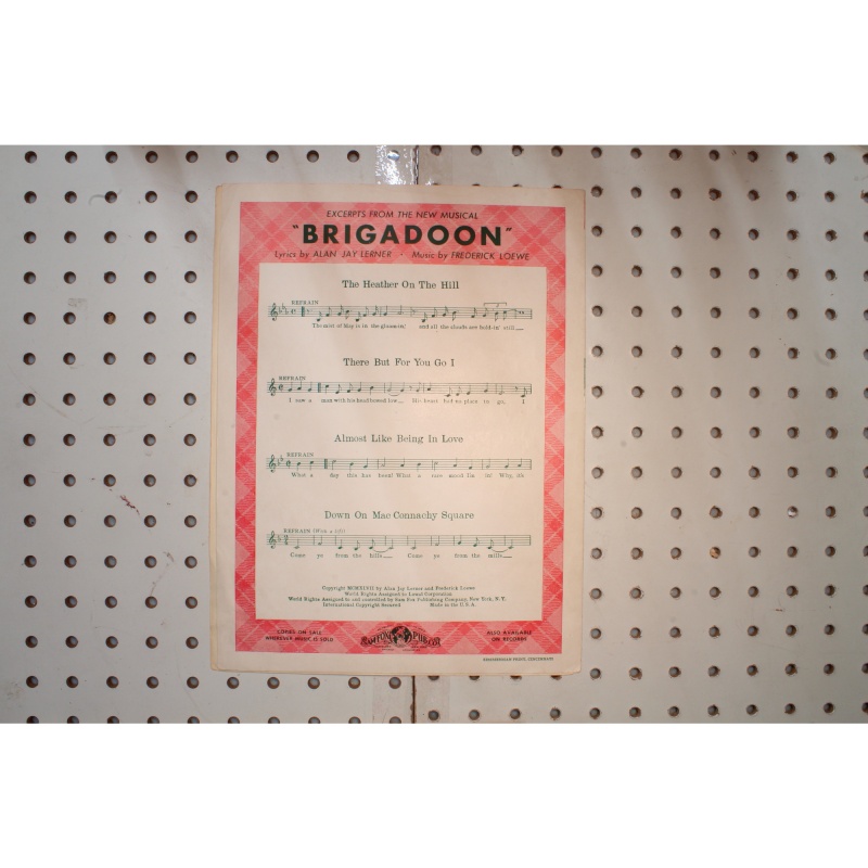 1947 - THE HEATHER ON THE HILL CHERYL CRAWFORD PRESNTS A NEW MUSICAL BRIGADOON -