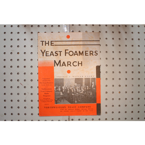 1929 - THE YEAST FOAMERS MARCH - Sheet Music
