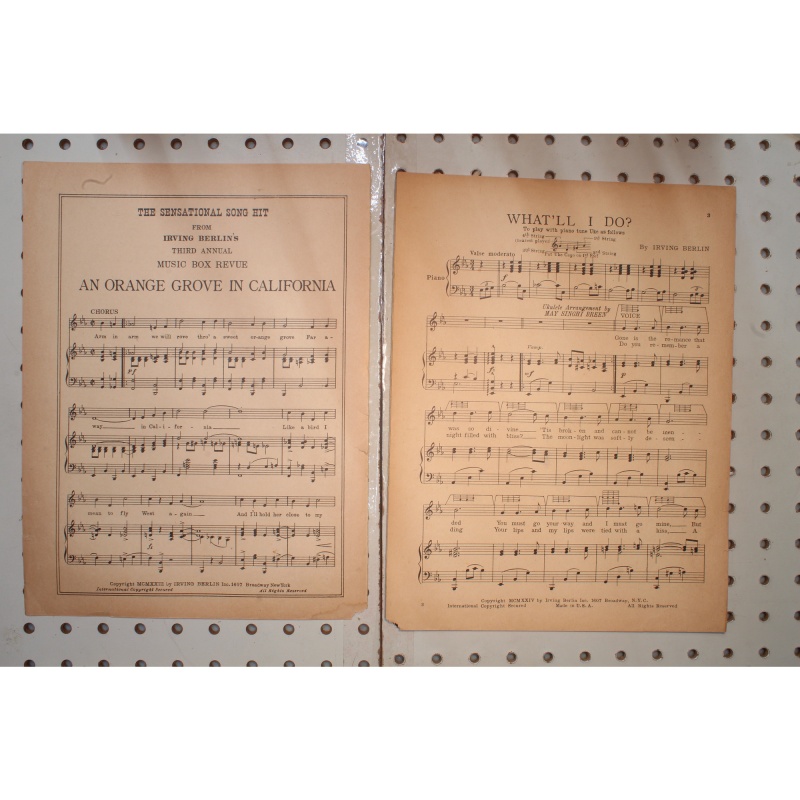 1924 - WHATLL I DO BY IRVING BERLIN - Sheet Music