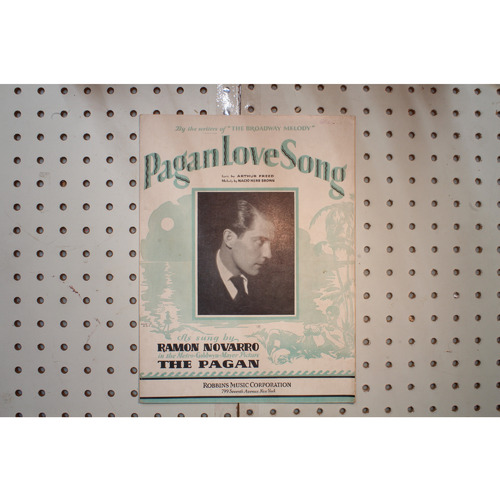 1929 - PAGAN LOVE SONG BY RAMON NOVARRO - Sheet Music