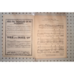 1927 - IF I CANT HAVE YOU BY WALTER DONALDSON - Sheet Music