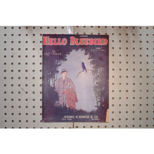 1926 - HELLO BLUEBIRD BY CLIFF FRIEND - Sheet Music