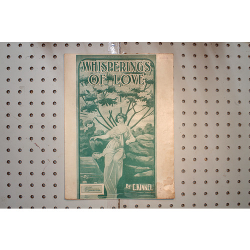 1916 - WHISPERINGS OF LOVE BY C. KINKEL - Sheet Music