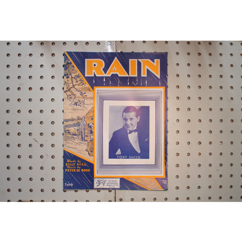 1934 - RAIN BY BILLY HILL AND PETER DE ROSE - Sheet Music