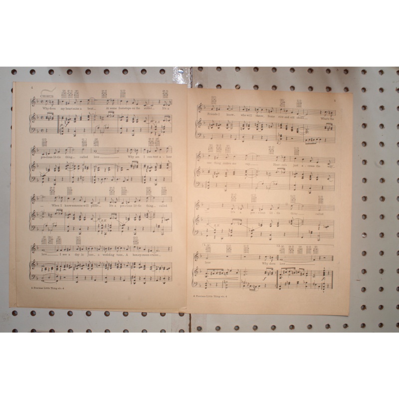 1928 - A PRECIOUS LITTLE THING CALLED LOVE BY LOU DAVIS AND J. FRED COOTS - Shee