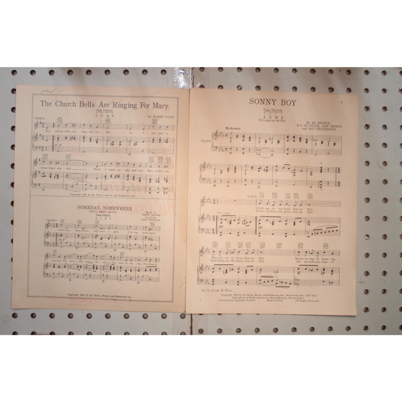 1928 - SONNY BOY BY AL JOLSON , B.G. DESYLVA, LEW BROWN AND RAY HENDERSON - Shee