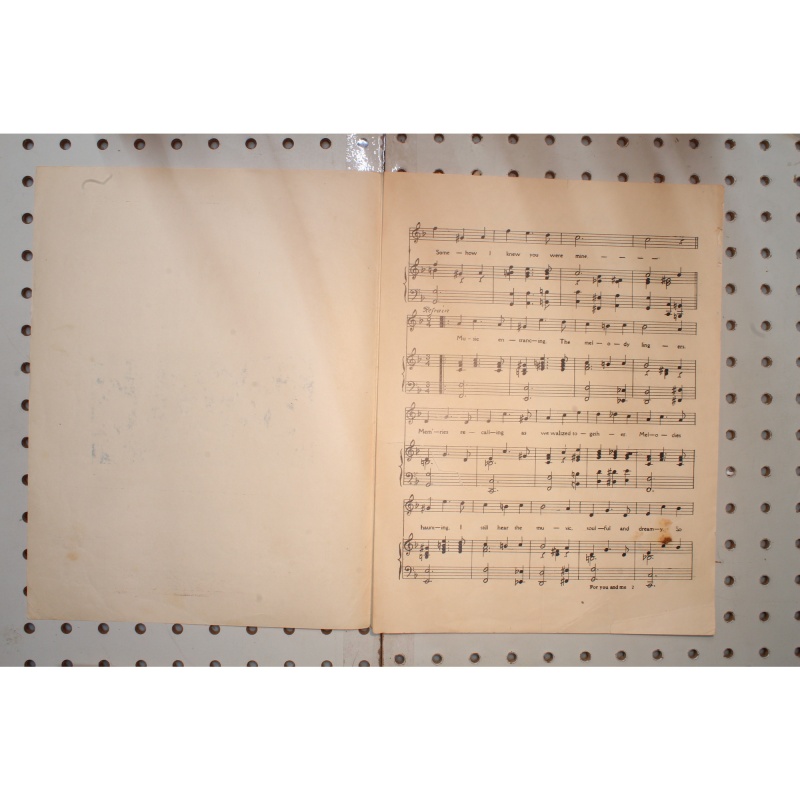 1923 - FOR YOU AND ME BY CHARLES WRIGHT , CARL. BABCOCK AND PETER BRADY - Sheet