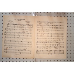 1923 - FOR YOU AND ME BY CHARLES WRIGHT , CARL. BABCOCK AND PETER BRADY - Sheet