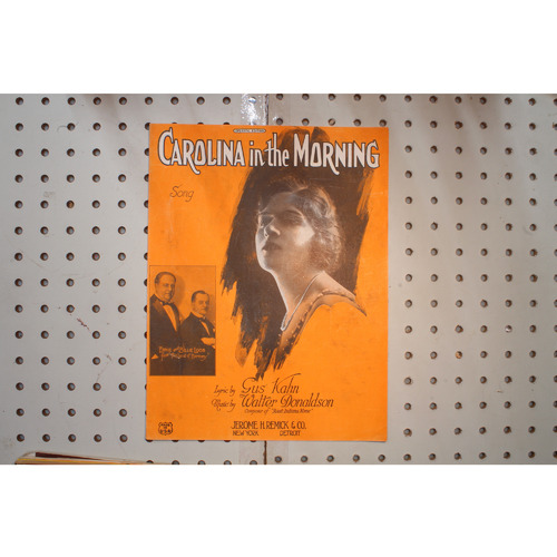 1922 - CAROLINA IN THE MORNING BY GUS KAHN AND WALTER DONALDSON - Sheet Music