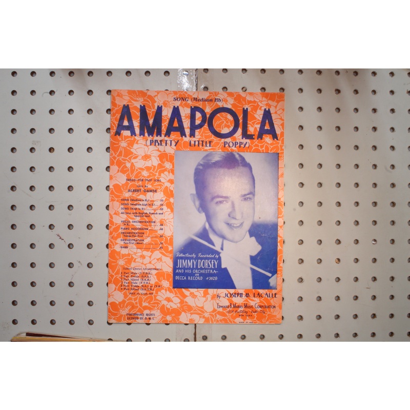 1924 - AMAPOLA ( PRETTY LITTLE POPPY) BY JOSEPH M. LACALLE - Sheet Music