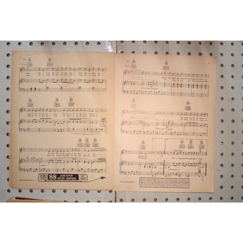 1933 - THE LAST ROUND UP BY BILLY HILL - Sheet Music