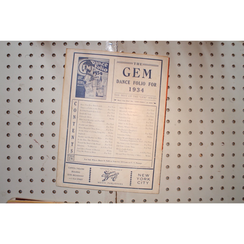 1933 - THE LAST ROUND UP BY BILLY HILL - Sheet Music