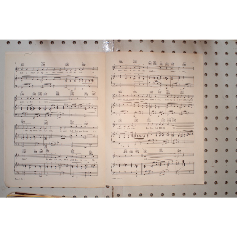 1940 - THERE I GO BY HY ZARET AND IRVING WEISER - Sheet Music