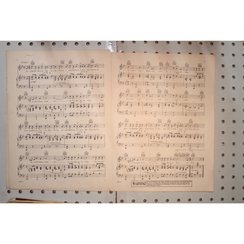 1938 - AT A PERFUME COUNTER ON THE RUE DE LA PAIX BY EDGAR LESLIE AND JOE BURKE