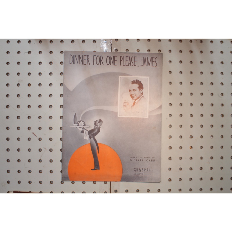 1935 - DINNER FOR ONEPLEASE, JAMES BY MICHAEL CARR - Sheet Music