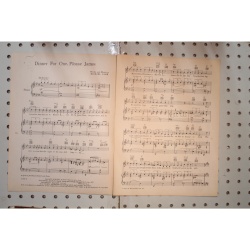 1935 - DINNER FOR ONEPLEASE, JAMES BY MICHAEL CARR - Sheet Music