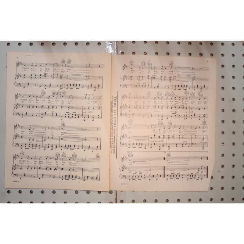 1932 - YOURS BY JACK SHERR AND GONZALO ROIG - Sheet Music