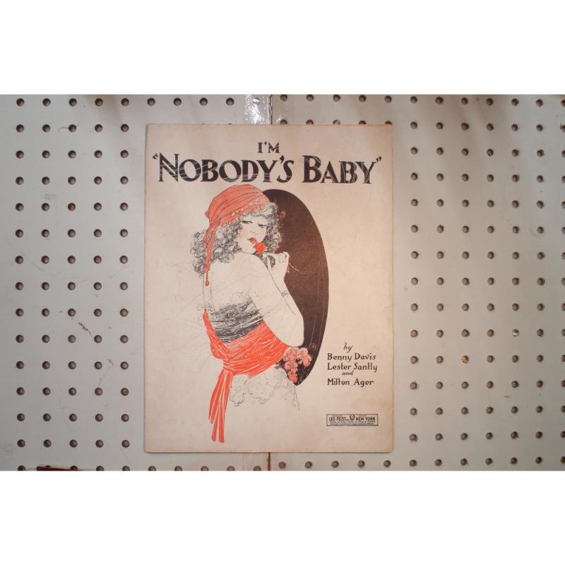 1921 - I'M NOBODIES BABY BY BENNY DAVIS, LESTER SANTLY AND MILTON AGER - Sheet M