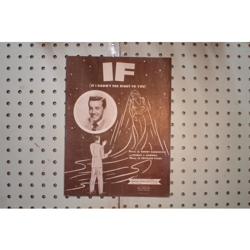 1934 - IF ( IF I HADNT THE RIGHT TO YOU) BY ROBERT HARGREAVES , STANLEY J. DAME
