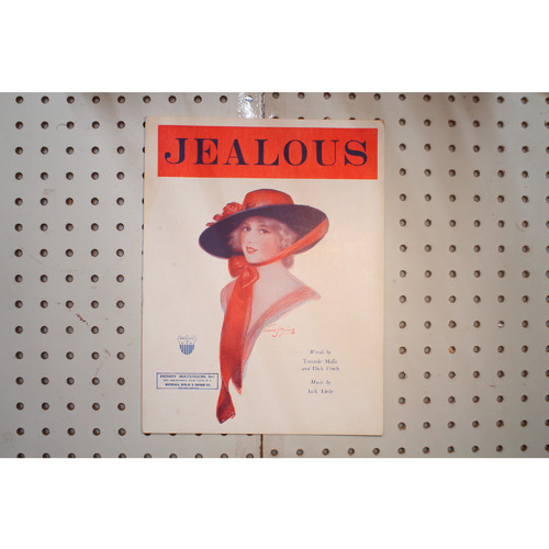 1924 - JEALOUS BY TOMMIE MALIE , DICK FINCH AND JACK LITTLE - Sheet Music
