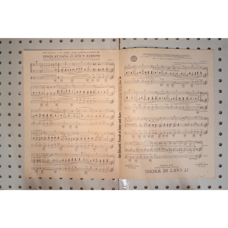 1942 - IT CANT BE WRONG BY KIM GANNON AND MAX STEINER BETTE DAVIS AND PAUL HENR