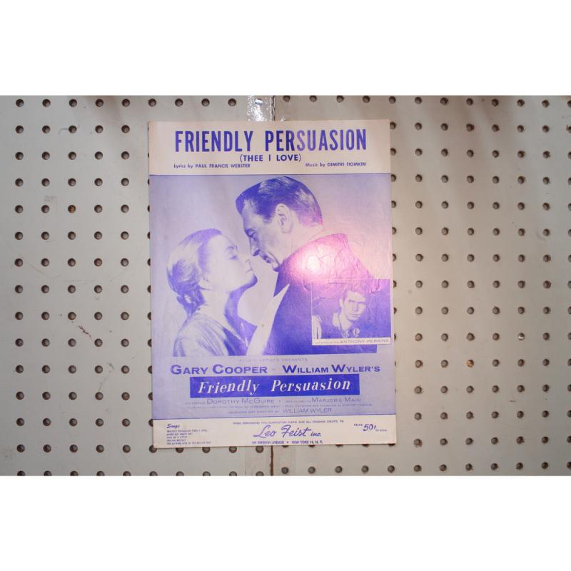 1956 - FRIENDLY PERSUASION ( THEE I LOVE) BY PAUL FRANCIS WEBSTER AND DIMITRI TI