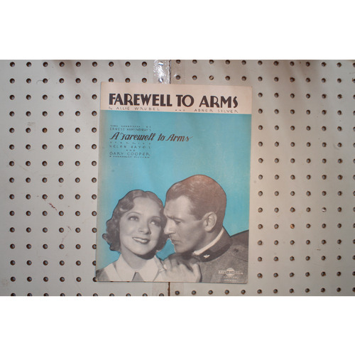 1933 - FAREWELL TO ARMS BY ALLIE WRUBEL AND ABNER SILVER - Sheet Music