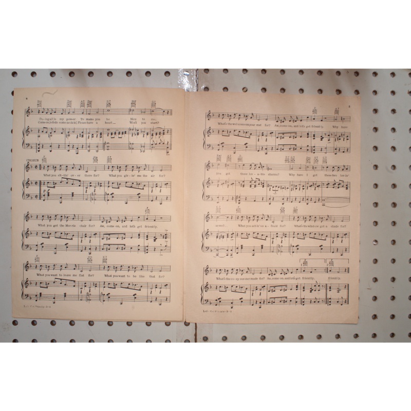 1931 - LETS GET FRIENDLY BY JACK YELLEN , SID SILVERS AND DAN DOUGHERTY - Sheet