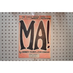 1921 - MA BY SIDNEY CLARE AND CON CONRAD - Sheet Music