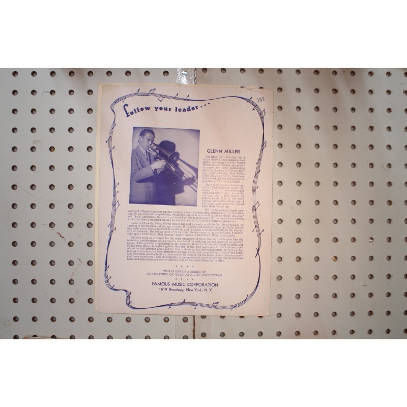 1939 - HOAGY CARMICHAELS BLUE ORCHIDS - Sheet Music