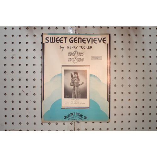 1935 - SWEET GENEVIEVE BY HENRY TUCKER - Sheet Music