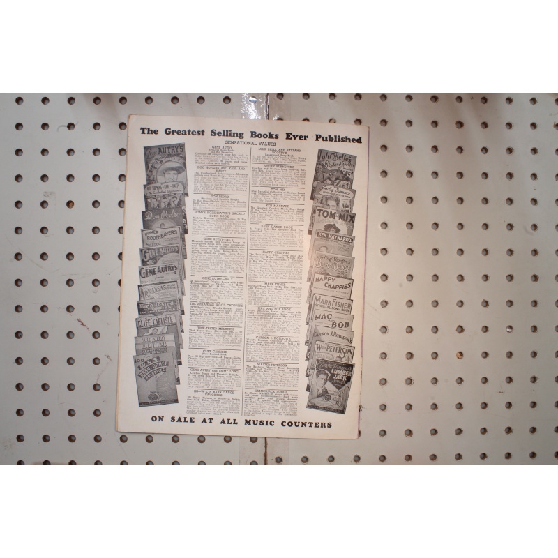 1937 - OVER THE HILL TO THE POOR HOUSE BY DAVID BRAHAM & GEO. L. CATLIN - Sheet