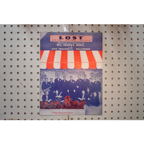 1936 - LOST BY PHIL OHMAN , JOHNNY MERCER AND MACY O. TEETOR - Sheet Music