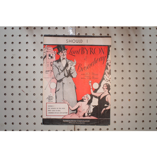 1929 - SHOULD I LORD BYRON OF BROADWAY  BY ARTHUR FREED AND NACIO HERB BROWN - S
