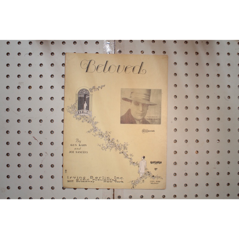 1928 - BELOVED BY GUS KAHN AND JOE SANDERS - Sheet Music