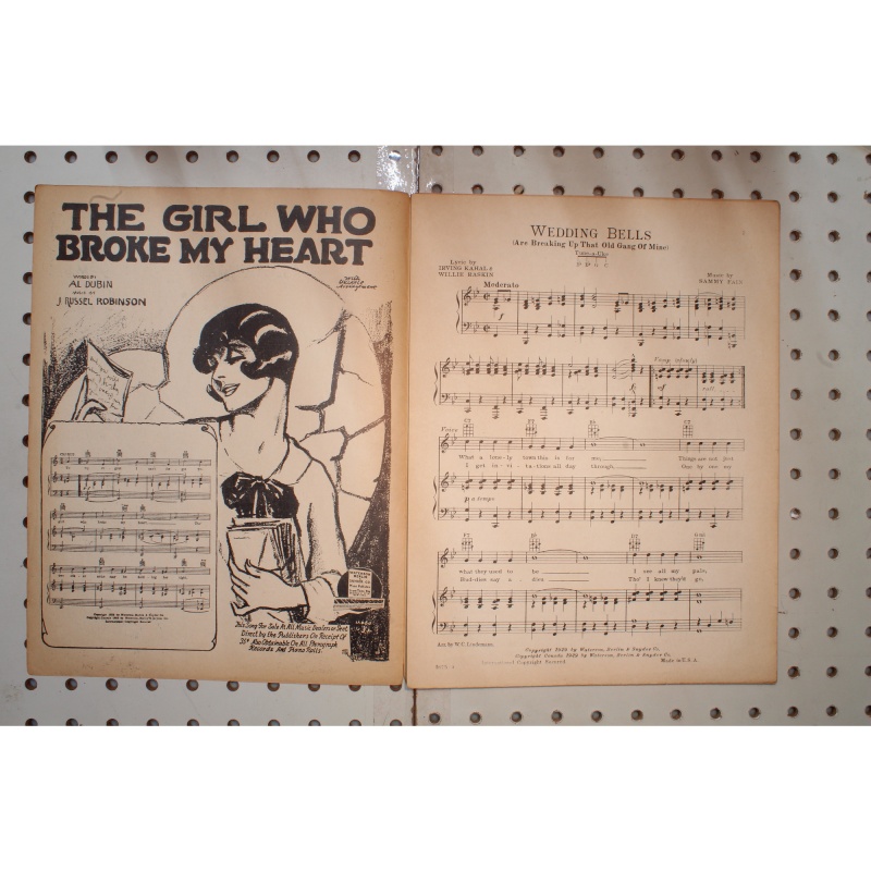 1929 - WEDDING BELLS [ARE BREAKING UP THAT OLD GANG OF MINE] IRVING KAHAL, WILLE