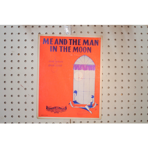 1928 - ME AND THE MAN IN THE MOON BY JIMMIE MONACO AND EDGAR LESLIE - Sheet Musi