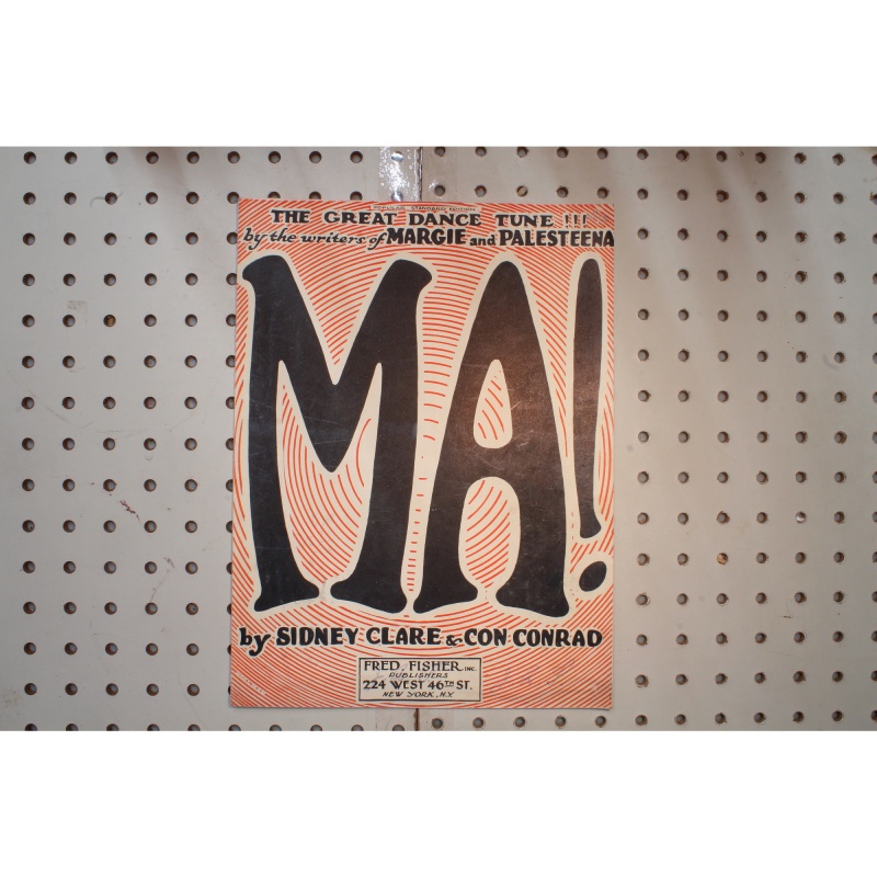 1921 - MA BY SIDNEY CLARE & CON CONRAD - Sheet Music