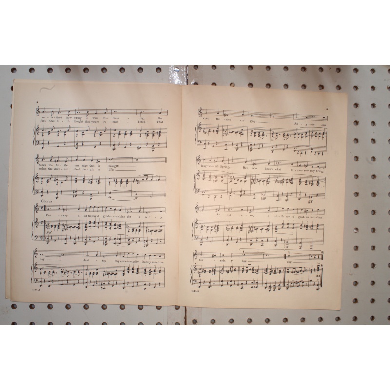 1924 - PUT AWAY A LITTLE RAY OF GOLDEN SUNSHINE FOR A RAINY DAY SAM M. LEWIS , J