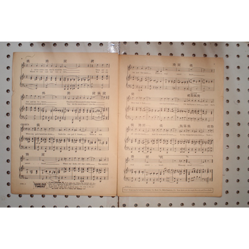 1928 - YOURE A REAL SWEETHEART FOX TROT BALLAD - Sheet Music