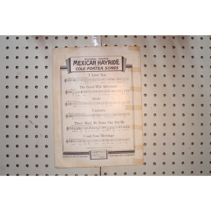 1943 - COLE PORTER SONGS I LOVE YOU - Sheet Music