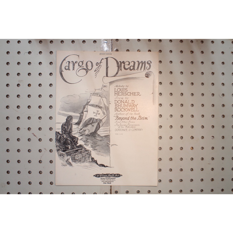 1928 - CARGO OF DREAMS STANSNY CLASSIC - Sheet Music