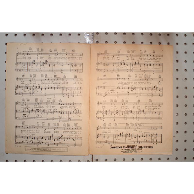 1936 - SHIRLEY TEMPLE IN STOWAWAY GOODNIGHT MY LOVE - Sheet Music