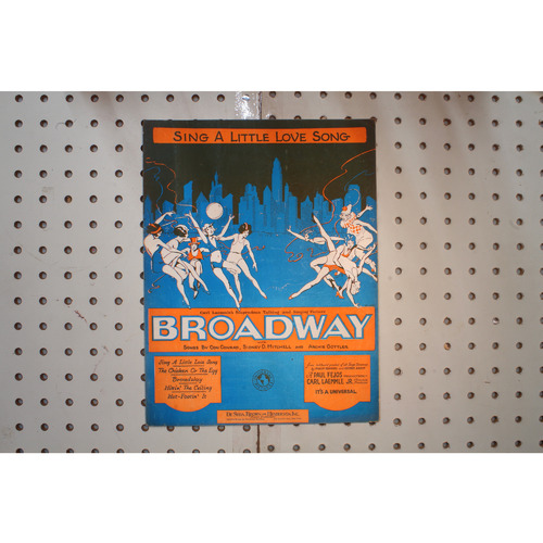 1929 - SING A LITTLE LOVE SONG BROADWAY - Sheet Music