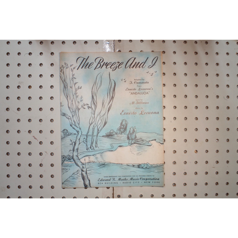 1929 - THE BREEZE AND I ERNESTO LECUONA - Sheet Music