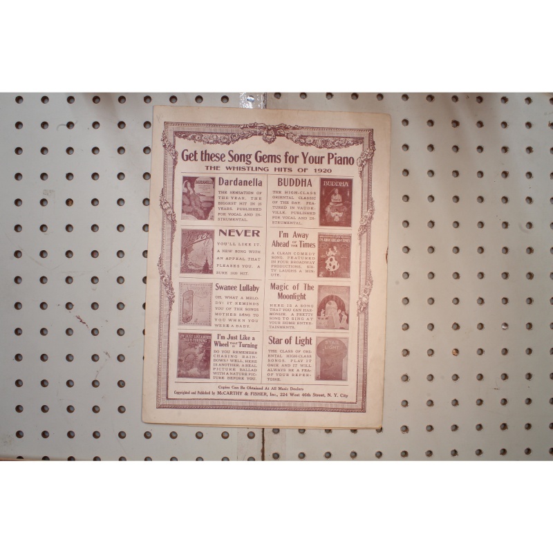 1920 - DADDY YOUVE BEEN A MOTHER TO ME - Sheet Music