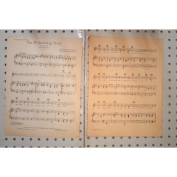 1929 - IM FOLLOWING YOU , DUNCAN SISTERS IN ITS A GREAT LIFE - Sheet Music
