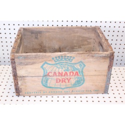 Vintage Canada dry wooden crate