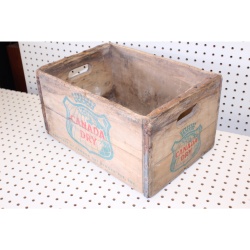 Vintage Canada dry wooden crate