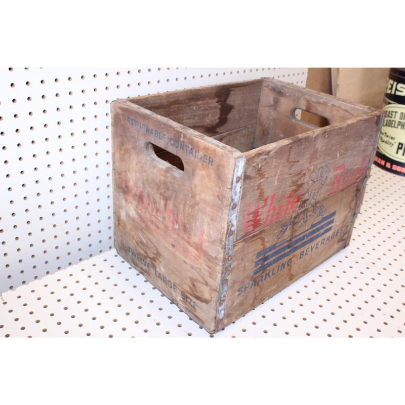 Nice early white rock sparkling beverages wooden crate